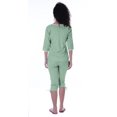thumbnail image 2 of Moomaya Ensemble de Nuit Uni pour Femmes avec Capri en Coton, 2 Pcs de Chemises de Nuit, 2 of 5
