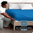 thumbnail image 3 of Bare Home Fitted Sheet - Premium 1800 Collection - Deep Pocket - Ultra-Soft Wrinkle Resistant - Twin XL, Medium Blue, 3 of 7