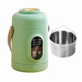 thumbnail image 2 of Mini Portable Electric Cooker Pot 500W Stainless Steel, for Ramen Noodles Rice, Compact Quiet Stew Cooker with Handle, for Dorm Office Travel, 2 of 5