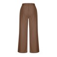 thumbnail image 4 of ShomPort Womens 2PC Matching Set Long Sleeve Crewneck Wrap T-Shirts Drawstring Elastic Waist Loose Pants Going Out Trendy Set, 4 of 7
