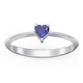 thumbnail image 2 of Heart Birthstone Ring - Blue Sapphire (September), 2 of 6
