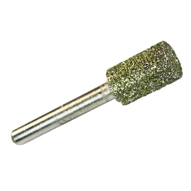 Almencla 1pcs Diamond Grinding Head Shank Carving Tools Cylinder Rotary Head 6mm