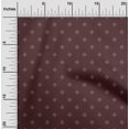 thumbnail image 1 of oneOone Georgette Viscose Chocolate Brown Fabric Diamond Shape Small Sewing Material Print Fabric By The Yard 42 Inch Wide, 1 of 4
