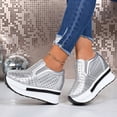 thumbnail image 4 of Wensltd Chaussures à Plateforme pour Femmes, Décontractées, Polyvalentes, à Semelle Épaisse, à Talon Compensé, Été et Automne, Confortables pour la Marche, 4 of 9
