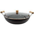 thumbnail image 1 of Verka Hard Anodized Iron Wok, Karahi (Karahi), 36 cm, With Lid, 1 of 6