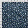 thumbnail image 4 of oneOone Polyester Spandex Medium Blue Fabric Asian Japanese Koi Fish DIY Clothing Quilting Fabric Print Fabric by Yard 56 Inch Wide, 4 of 4
