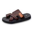 thumbnail image 1 of MIASHUI Womens Flip Flops Comfortable Summer Beach Walking Sandals,Brown,7, 1 of 9