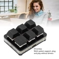 thumbnail image 4 of Mini 6 Key Keypad One Handed Mechanical Gaming Keyboard,Programming Macro  Keypad Red Switch Small USB Wired RGB Mechanical Keyboard for Gaming Office, 4 of 7