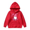 thumbnail image 1 of HNMKIU Sweat à Col Rond pour Enfants Imprimé Saint-Valentin Chandail à Capuchon pour Enfants, 1 of 4