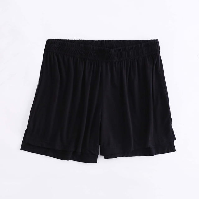 AherBiu Womens Summer Shorts Loose Fitting Elastic Waisted Comft Soft Shorts Oversized Sleeping Home Shorts