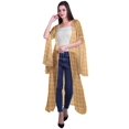 thumbnail image 2 of Moomaya Cardigan Long en Georgette Imprimée pour Femmes, Vêtements de Plage, Cache-Maillot, 2 of 5