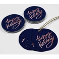 thumbnail image 4 of Inkdotpot Pack Of 50 Real Rose Gold Foil Paper Tags Happy Holiday Favor Hang Tags, 4 of 6