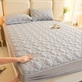 thumbnail image 1 of 150x200cm Waterproof Mattress Protector Soft Washed Cotton Bed Cover Breathable Mattress Pad Cover 59x78 Inches, 1 of 5