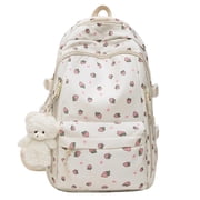 Floral Backpack For Girls Lightweight Travel Daypack Cute Rucksack Large Capacity School Bag