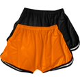 thumbnail image 3 of FNFYFH Clearance Ladies Gym Loose Fit Solid Summer Athletic Shorts Comfortable Exercise Shorts，Brown, 3 of 3