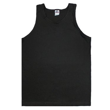 Mens Tank Top, Black - Extra Large