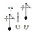thumbnail image 1 of Airplane 3 Point Gray Retractable Bucket Seat Belt Kit with Bracketry & 2 Belts for 1971-1973 Ford Mustang, 1 of 1