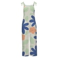 thumbnail image 3 of Birdeem Women Ladies Printed Summer Sleeveless Backless Loose Long Playsuits Rompers Jumpsuit, 3 of 6