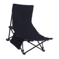 thumbnail image 4 of Reclining Back Beach Chair, Beach Chair Comfortable Support  for Outdoor Black, 4 of 7