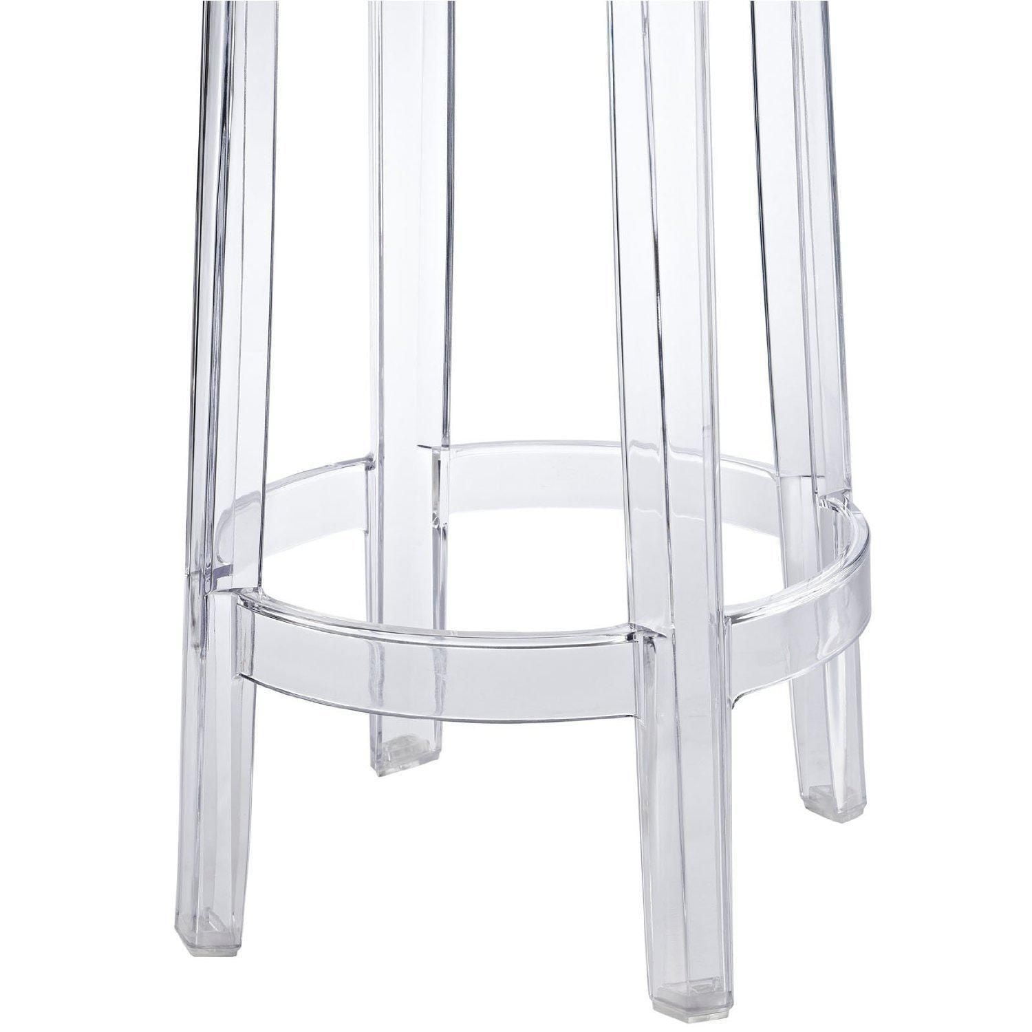 Plata Import Ghost Counter Acrylic Stool