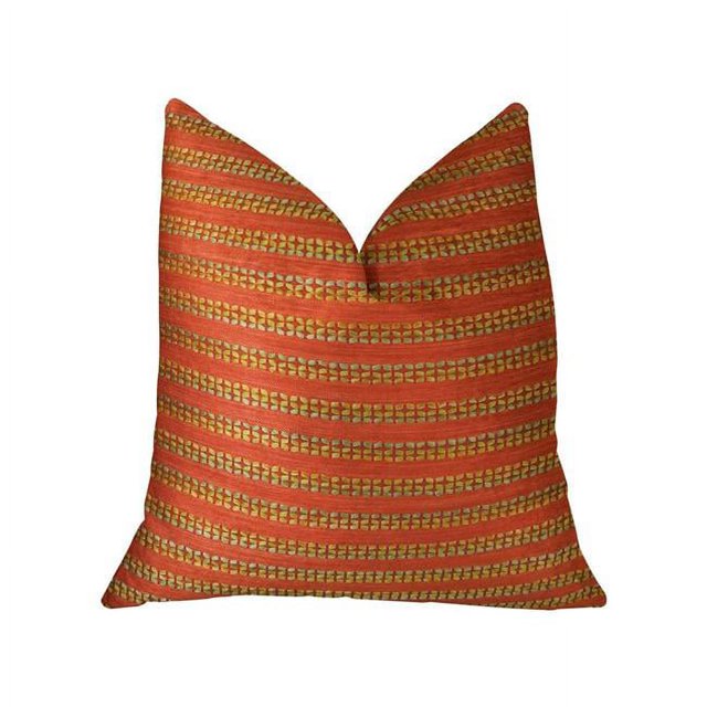 Plutus PBRAZ319-1220-DP Oreiller de Luxe Fait à la Main Rouge Carmin, 12 x 20 Po