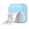 thumbnail image 4 of TFixol Compact M3 57mm Mini Thermal Printer, 200dpi, Bluetooth/USB, 800mAh Battery, Prints Notes/Images/Web/Text, Includes 1 Thermal & 5 Adhesive Paper Rolls, Blue, 4 of 6