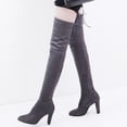 thumbnail image 2 of CEHVOM Women's Fall And Winter Zipper Sexy Pointed Elasticity Solid Color Shoes Boots, 2 of 9