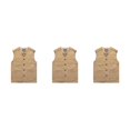 thumbnail image 4 of Youkk Classic And Versatile Dad Wear Waistcoat With Multiple Pockets Multi-pockets khaki L 3Set, 4 of 6