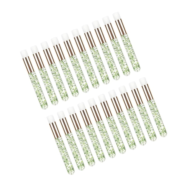 20 Pieces Lash Shampoo Brushes Cosmetic Lash cleaner Peel Off Remover Tool Green