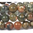 thumbnail image 2 of Bracelet Extensible Unisexe en Perles Rondes de 6 mm avec Jaspe Rhyolite Naturelle, 2 of 2