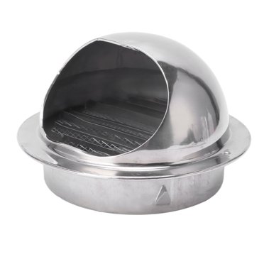 Couvercle d'Évent en Acier Inoxydable, Hotte d'Évent Ronde en Acier Inoxydable Résistante au Vent, Facile à Installer, Hémisphérique, pour Sécheuses Électriques pour Ventilateurs de Cuisine 6 Pouces