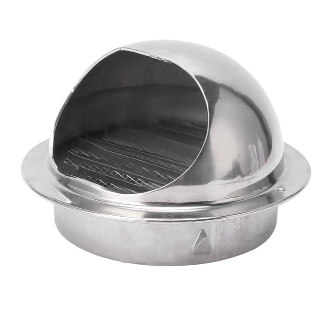 Couvercle d'Évent en Acier Inoxydable, Hotte d'Évent Ronde en Acier Inoxydable Résistante au Vent, Facile à Installer, Hémisphérique, pour Sécheuses Électriques pour Ventilateurs de Cuisine 6 Pouces