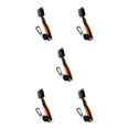 thumbnail image 2 of Redempat Stainless Steel Golf Club Brush Portable Solid Color Shoe Brushes Orange Lidless 5Set, 2 of 6
