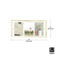 thumbnail image 4 of Cadre photo Umbra Prisma, laiton mat, 4 of 6