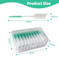 thumbnail image 2 of Soft Dental Floss Picks 200 PCS,Dental Picks with case, Toothpicks Brush Between Teeth, Tooth Flossing Brush Disposable for Cleaning, Toothbrush Clean Tool, Green Colour, 2 of 7