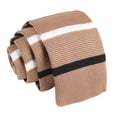 thumbnail image 1 of Cravate Fine Ajustée Unie Formelle en Tricot pour Homme, 1 of 7