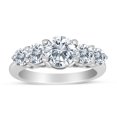 thumbnail image 1 of 1.50ctw Diamond Five Stone Graduated Ring in 14k White Gold, 1 of 1