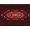 thumbnail image 1 of Ahgly Company Tapis d'Intérieur Lavables en Machine Rectangle Transitionnel Rouge Safran, 5' x 8', 1 of 7