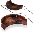 thumbnail image 3 of Wood Crystal Tray Moon Shape Solid Wood for Stones, Gemstones, Jewelry Display Storage, 3 of 7