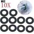 thumbnail image 1 of MYG 10Pcs Black Rubber Sealing Oil Drain Plug Gasket Washer Replacement 12616850, 1 of 10