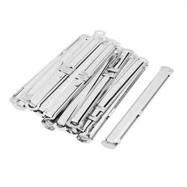 Unique Bargains 20 Pcs Paper Fastener Filing Clip Hole Punched Paper Holder Storage Silver Tone