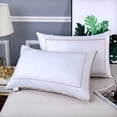 thumbnail image 4 of Matoen12 Cotton Pillows Supportive Bed Pillow Core for Home Hotel, Skin-Friendly Bedding Pillows for Back, Side & Stomach Sleeper, High Resilient, Non Collapsing, Solid Color, 20"x30", 1PC, Gold, 4 of 9