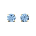 thumbnail image 1 of 1 Carat Solitaire Stud Earrings in 10K Yellow Gold, 1 of 2