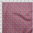 thumbnail image 4 of oneOone Silk Tabby Fuschia Pink Fabric Asian Japanese Floral Fabric For Sewing Printed Craft Fabric By The Yard 42 Inch Wide, 4 of 5