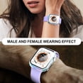 thumbnail image 5 of KOMI 2-Pack for Apple Watch Series 9/8/7/6/5/4/Series SE/SE 2 45mm All-around Screen Protector Case, Tempered Glass Screen Protector Case Ultra-thin for iWatch 45mm Protection Cover - Color Clear, 5 of 5