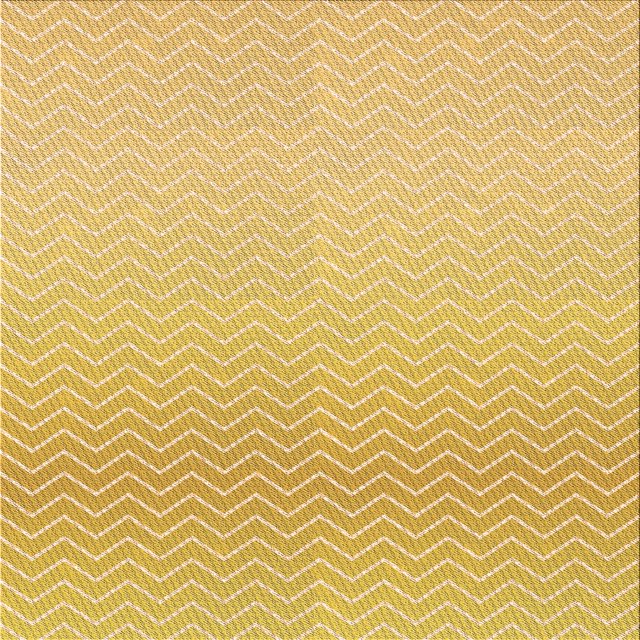 Ahgly Tapis d'Intérieur Lavable en Machine Carré Jaune Transitionnel, 7 Pieds Carré
