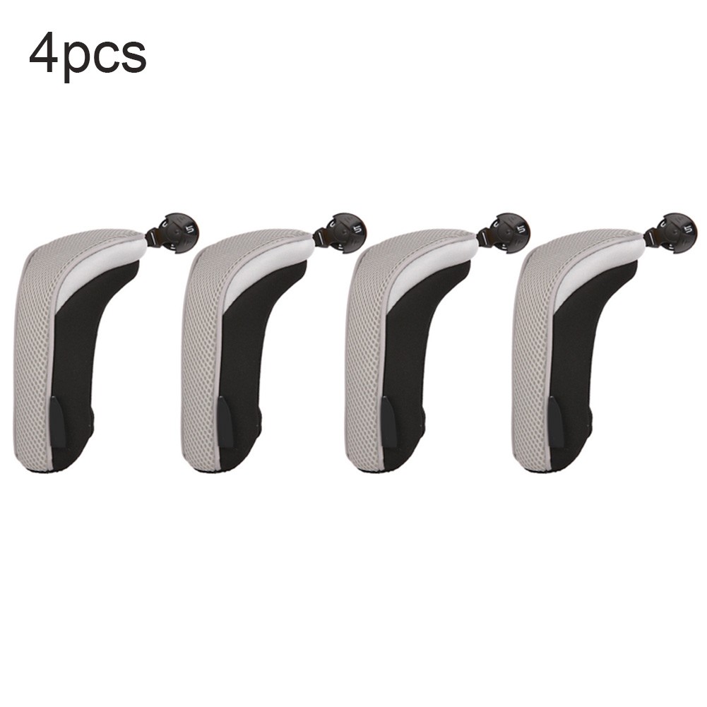 4pcs Golf Club Head Covers Set for Hybrid and Mallet Putters Accessories