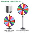 thumbnail image 3 of WinSpin 24" Prize Wheel Tabletop Floor Stand Spinning Game Brochure Holder, 3 of 9