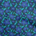 thumbnail image 1 of oneOone Polyester Spandex Blue Fabric Floral Sewing Craft Projects Fabric Prints By Yard 56 Inch Wide, 1 of 4