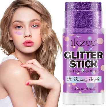 TopLLC Paillettes Scintillantes pour le Corps Maquillage Boîte de Nuit Fête Haute Brillance Longue Tenue Scintillant Étincelant Application Maquillage